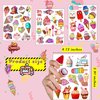 Ice Cream Temporary Tattoos - Ice Cream Birthday Decorations Party Favor Supplies Boy Girl Teen Gift Idea Summer Holiday Festival Outdoor Activity