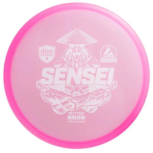 Discmania Active Premium Sensei Disc Golf Putter, Reliable Putter and Approach Disc (Colors May Vary) - 165-170 Grams
