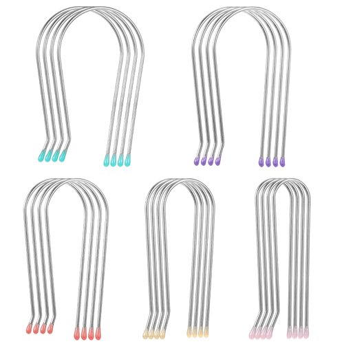Oruola 20pcs Hot Roller Clips for Electric Rollers,Assorted Hot Roller Clips Replacements,Hot Roller Pins,Electric Rollers Clips Travel Hot Roller Securing Clips,5 Sizes (0.75",1",1.25",1.5",1.75")
