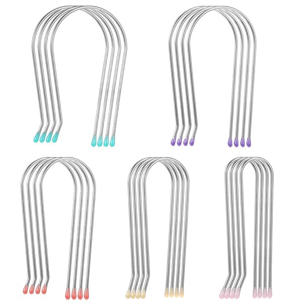 Oruola 20pcs Hot Roller Clips for Electric Rollers,Assorted Hot Roller Clips Replacements,Hot Roller Pins,Electric Rollers Clips Travel Hot Roller Securing Clips,5 Sizes (0.75",1",1.25",1.5",1.75")
