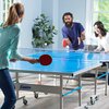 Franklin Sports Ping Pong Paddle - Performance Table Tennis Racket - Wooden Pro Style Paddle with Rubber Surface - Red + Gray