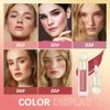 Liquid Blush For Cheeks, Soft Velvet Cream Blush Face Blush Makeup, Pink Blush Red Blush Skin Tint, Natural-Looking Matte Finish Makeup Blush Stick, Waterproof&Long Lasting Dewy Cheek Tint, Moisturizing&Lightweight Blendable Feel Blush Makeup (2#)