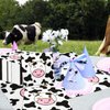 100 Pcs Cow Print Napkins, Cow Party Supplies, Cow Party Table Napkins for Farm Animal Themed Party, Western Theme Kid's Birthday, Baby Shower