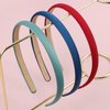 XIMA Solid Fabric Headbands for Women and Girls, 10mm Soft Satin Thin Non-Slip Hairbands, Set of 12