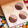 LIFUS Highlighter Palette，Highlighter Makeup Palette, Glow Bronzer Highlighter Powder Kit,Face illuminator makeup palette
