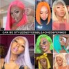 Honey Blonde 613 Bob Wig Human Hair HD Transparent 13X4 Straight Bob Lace Front Wigs Human Hair Wear and Go Glueless Wig Human Hair Pre Plucked 613 Blonde Short Bob Lace Frontal Wigs For Black Women