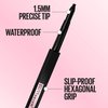 Maybelline New York Hyper Easy No Slip Pencil Eyeliner Makeup, Black, 0.001 oz.