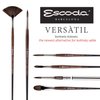 Escoda Versatil 1548 Series Artist Watercolor and Acrylic Paint Brush, Short Handle, Travel, Size 8