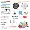 Marcoon Sewing KIT, DIY Sewing Supplies with Sewing Accessories, Portable Mini Sewing Kit for Beginner, Traveller and Emergency Clothing Fixes, with Premium Black Carrying Case (B)