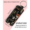 KLLRO RUO Chapstick Holder Keychain Fashion Lipstick Sleeve Lip Balm Portable Pocket Lip Gloss Tube Holder Clip-on Makeup Travel Accessories - Vintage Mushroom