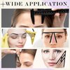 Konohan 11 Pcs Eyebrow Mapping Kit Eyebrow Shaping Tools Eyebrow Measuring Ruler Double Scale Vernier Caliper 3 Point Positioning Ruler Golden Ratio Caliper Eyebrow Ruler Stencil Brow Trimming Knives