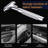 All Metal Safety Hammer with Window Breaker and Seatbelt Cutter, Aluminum Alloy Life Saving Emergency Escape Tool for Car (1pc)