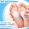 Jiuguva 60 Pack Metatarsal Foot Pads 0.25 Inch Thick Ball of Foot Cushions Adhesive Metatarsal Pads Soft Metatarsal Felt Pads for Women and Men Forefoot Support Pain Relief (White)