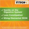 Vitron-C Iron Supplement Plus Vitamin C Coated Tablets 60 ct (5 Pack)