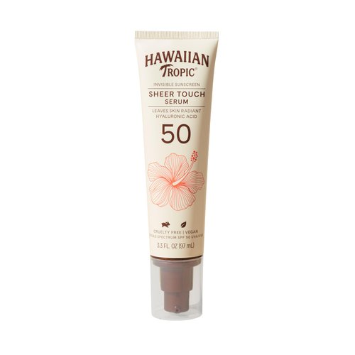 Hawaiian Tropic Sheer Touch Body Serum SPF 50, 3.3 oz | Hyaluronic Acid Serum, Sunscreen Serum, H...