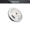 Fielect Aluminium Alloy XL 72 Teeth 12mm Inner Bore Diameter Timing Belt Pulley Flange Synchronous Wheel Silver Tone for 3D Printer CNC 1Pcs
