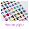 Eye Beads Nail Charms for Acrylic Nails,100PCS 3D Crystal Nail Art Rhinestones Mixed Animal Eye Decoration, Nail Diamonds Y2K Nail Jewels Accessories for Nail Art Supplies Manicure Craft DIY (0.24in)