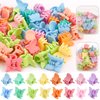 CHANACO 80Pcs Butterfly Hair Clips Mini Claw Clips Small Hair Clips for Girls Tiny Hair Claw Clips for Thin Hair Cute Toddler Baby Hair Clips Hair Accessories for Women Girls