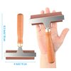 Soft Rubber Roller, Brayer Ideal for Anti Skid Tape Construction Tools, Print, Ink and Stamping Tools(4-Inch, Brown)