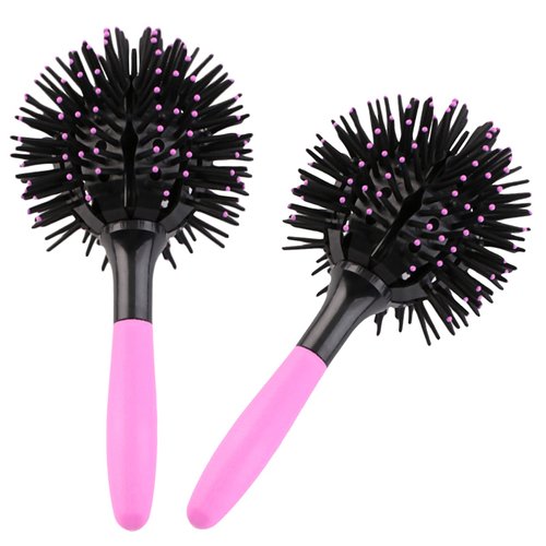 INVODA 3D Round Hair Brushes for Women Blow Drying Detangling Hairbrush 360 Degree Styling Hair B...