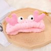 Beaupretty 2 Pieces Spa Headband Face Wash Headband Cute Cartoon Crab Headband Elastic Hair Band Women Girls Makeup Hairbands(Khaki,Pink)