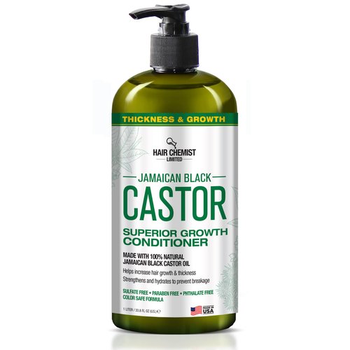 Hair Chemist Superior Growth Jamaican Black Castor Conditioner 33.8 oz. - Sulfate Free Conditioner made with Natural Ingredients