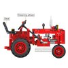 Gynthias 1/12 Classic Farm Tractor Toys Building Blocks Set Endless Fun for Kids with A Collection of Tractor Toys to Building Your Own 302Pcs Classic Red Farm Tractor