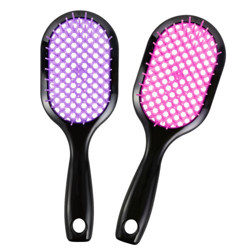 Acrebow Detangling scalp brush,Anti-static Hairbrush Easy For Wet or Dry Vented Detangling Hair B...