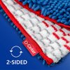O-Cedar Hardwood Floor 'N More Microfiber 3-Action Flip Mop Refill (2-Pack) | Double-Sided Mop Head with Microfiber and Chenille | Reusable, Machine-Washable Mop Head Replacement