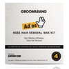 Groomarang Adios Nose Hair Removal Wax Kit Nasal & Ear Hairs - Painless, Effective And Safe