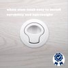 Slam Latch 2'' Flush Pull Latch White Plastic Handle for Hatch Door Cabinet Hardware on RV Boat Camper Trailer,Pack of 2