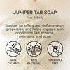 AUTHENTIC BATH & SOAP Cold Processed - Juniper Tar Soap Bar - Psoriasis & Eczema, Sensitive Skin, Natural, Men & Women, no Sulfates or Parabens, Cruelty Free, Face & Body. (Pack of 2) 4.2 Oz Each