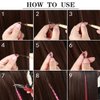 XIAO TAO ZI 13pcs/Lot 20'' Synthetic Rainbow Hair Extensions kit Colored Hair Pieces +50 Pcs Silicone Micro Beads+2 Pcs Crochet Hooks (20 Inches, 13 Pieces)
