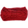 Womens Winter Boho Chic Classic Cable Bow Knotted Crochet Knitted Turban Headband Headwrap