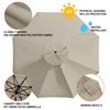 EliteShade USA Sunumbrella 9ft Replacement Covers 8 Ribs Market Patio Umbrella Canopy Cover (CANOPY ONLY) (Beige)