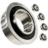 HD Switch - 4 Pack - 9040H - 9040-H Front Wheel Bushing to Bearing Conversion Kit Replaces Craftsman, Sears, AYP, Poulan, Husqvarna Jonsered Weed Eater Roper Murray Noma 91334 491334MA - OEM Upgrade