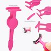 Eyelash Curlers 6Pcs - Eyebrow Tweezer for Women - Eyelash Applicator Tool with Comb - Portable Eyebrow Grooming kit - Mini Eyebrow Scissor Set - Eye Brow Clippers Brush for Fake Lash Cosmetic