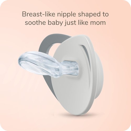 NUK Glow-in-The-Dark Orthodontic Pacifier with Heart-Shaped Shield, BPA-Free, fits 0-6 Months, 4-Pack