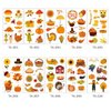 Xepeelo Thanksgiving Tattoo Stickers Autumn Turkey Temporary Fall Maple Tattoos Stickers Tattoo Art Stickers Sunflower Sticker Design Children Adult Body/Arm/Face Accessories for Thanksgiving Party