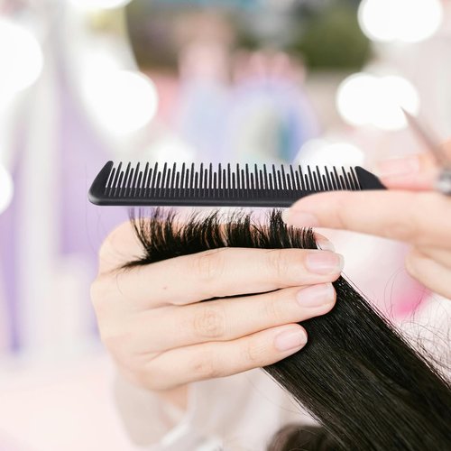 2 Pack Rat Tail Comb Black Teasing Comb for Sectioning, Parting, Styling Hair (Stainless Steel Pintail)