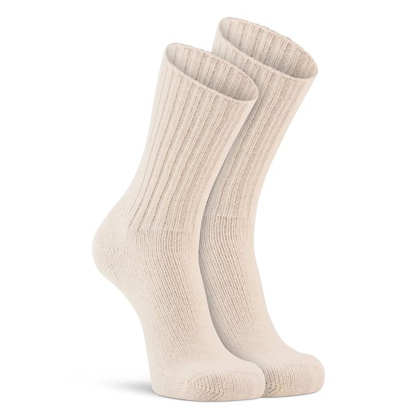 FoxRiver Womens Classic Wool Medium-weight Sport Crew Athletic-socks, Natural, Medium US