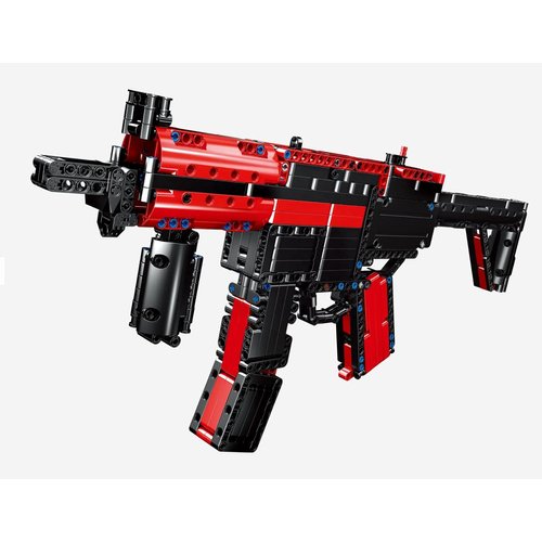 Skywin MP5 Submachine Shooting Build Block Toy for Kid - 642 Pieces Toy Building Sets and Shooting Game Interactive Brick Blaster, 21 x 3 x 9 inches