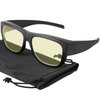 Yogo Vision Fit Over Blue Light Blocking Glasses and Computer Eyewear Wear Over Your Eyeglasses and Readers