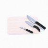 SXFSE Dollhouse Decoration Accessories, 1:12 Dollhouse Miniature Scene Model Kitchen Knives Set with Chopping Board Pretend Play Toy