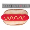 Jeanoko Hot Dog Toy Exquisite Design Food Shape Stuffed Toy Squeezable Soft Plush Dog Toy Soft Plush Hot Dog Shape for Cats Dogs