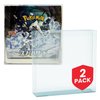 EVORETRO Display Case Storage Protector for Pokemon Japanese Booster Box – 2-Pack 0.5 mm Thick Plastic Display Case for Collectible Gaming Card Storage and Organization. Elevate Your Collection