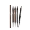 2 Packs 2-in-1 Dual-Ended Waterproof Eyebrow Pencil with 4-Fork-Tip Brow Pen and Precise Brow Pencil Create Natural Hair-Like Brows, with Dual-ended Eyebrow Brush (4# Black)