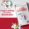 BioSwiss Bandages, Unicorn Shaped Self Adhesive Bandage, Latex Free Sterile Wound Care, Fun First Aid Kit Supplies for Kids, 50 Count