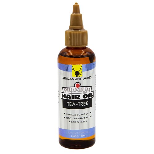 African Anti Aging Premium Hair Oil Tea-Tree 3.38 Oz (Pack of 3)