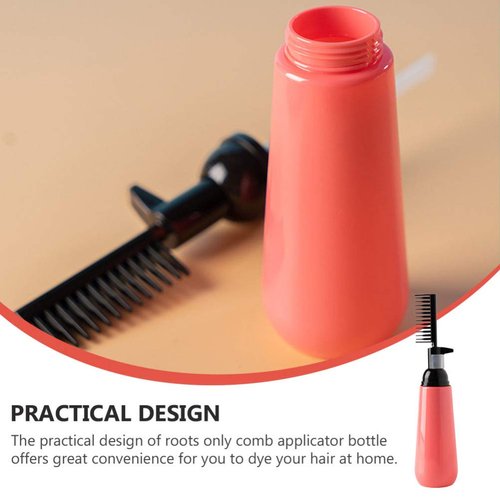 OSALADI 2pcs Root Comb Hair Dye Bottle Hair Coloring Dispensing Bottle Hair Dye Bottle Applicator for Home Salon